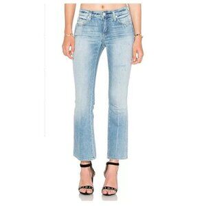 AMO Jane Sweet Cheeks crop kick flare Y2K sz 26